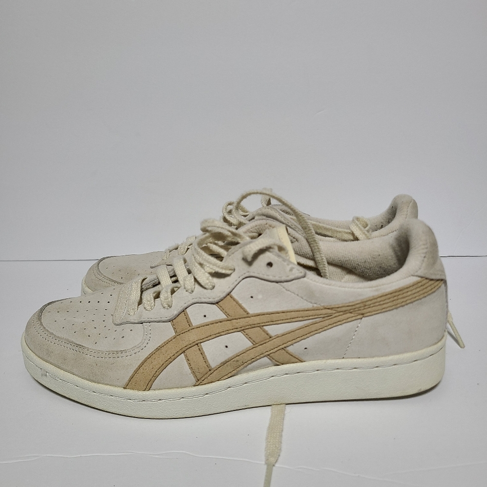 Neutral Beige Suede Men's Sneakers - Casual Low-Top